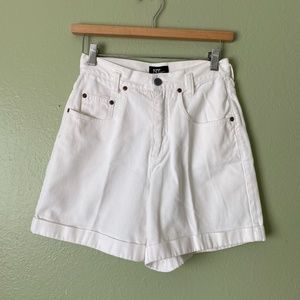 Vintage New York & Company High Waisted White Jean Shorts